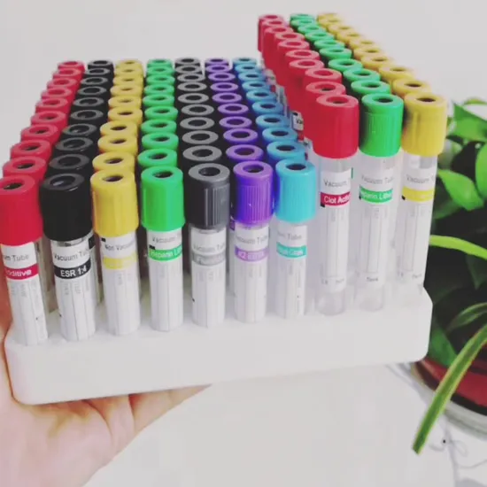 Disposable PE/Glass Vacuum Blood Collection Tubes